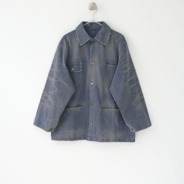 프** 25 디스트레스드 이펙트 데님 자켓 - 수입 (남여공용)