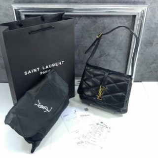 생** 2022 [22M] 698567 숄더백 핸드백 퀼팅 YSL 금장 로고 블랙 LE 57