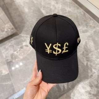 생* YSL & NEWERA 콜라보 골드 자수 시그니처 모자