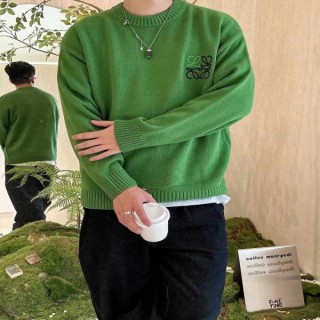 로* 신상 자수로고 캐시미어 양모 라운드니트 수입 최상급 커스텀