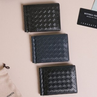 보* 인트레치아토 샤이니 레더 머니 클립