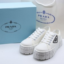 프* 리퍼브 더블 휠 나일론 개버딘 스니커즈 화이트 (여성)
