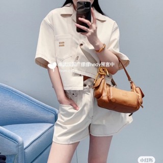 미* 컬렉션 데님 셔츠 & 데님 하프 팬츠 (여성)