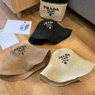 프* 라피아 뉴 버킷햇