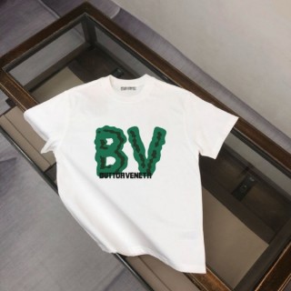 보* BV 페인팅 백로고 가죽패치 반팔티