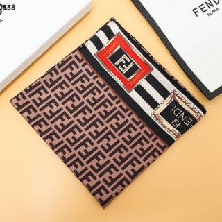 팬* 주얼리 스퀘어 FF패턴 스카프