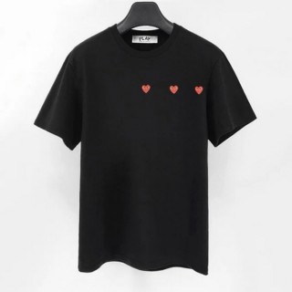 CDG 트리플 미니 하트 로고 반팔티 (남여공용)