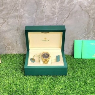 로* 데이데이트 18K옐로우골드 금통 블랙바겟다이아 (수입최고급)