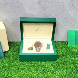로* 데이저스트41 로즈골드콤비 초코10P 다이아인덱스 쥬빌레 (수입최고급)