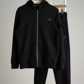 [ P ] 삼각로고 풀집업 후드자켓 & 밴딩 조거셋