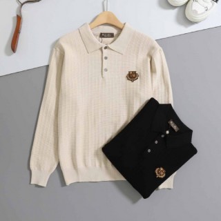 [ L ] 로고 스트레치 폴로 니트