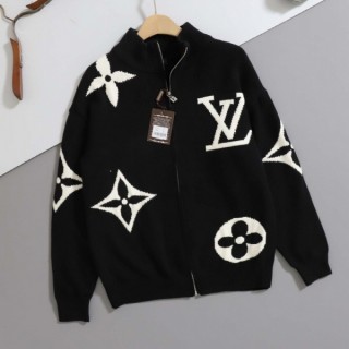 [ L ] 수입 모노그램 로고 니트 집업