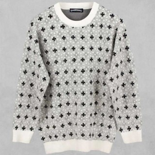 [ C ] 세메테리 자카드 패턴 울 니트 풀오버