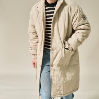 캐* 퀄팅 누빔 롱패딩