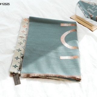 [ L ] LV 에센셜 모노그램 로고 캐시미어 머플러