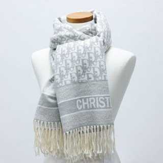 [ D ] 오블리크 울 그레이 머플러