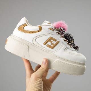 [ F ] 수입프리미엄급 매치 화이트 가죽 로우탑 플랫폼 참 슈즈 (여성)