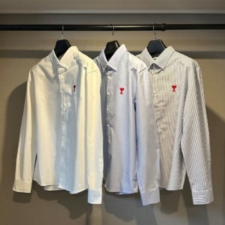 아* 드 꾀흐 체인 자수 옥스포드 셔츠