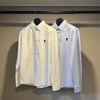 아* 드 꾀흐 블랙 로고 자수 옥스포드 셔츠