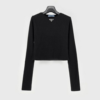 프* 세미크롭 골지 티셔츠 (여성)