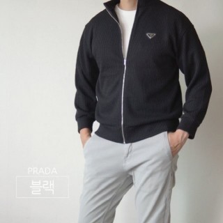 PR 골지 집업 니트 티