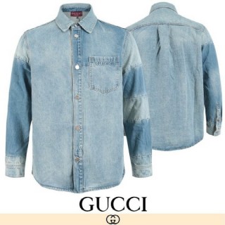 구* 워시드 데님 오버핏 셔츠 자켓