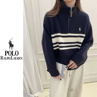 [P] 하이넥 반집업 니트 (여성)