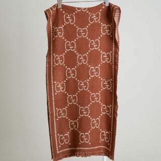 [ G ] 리버서블 GG 자카드 울 프린지 머플러