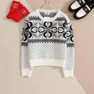 [ C ] 수입 페어 아일 울 캐시 크루넥 스웨터 (여성)