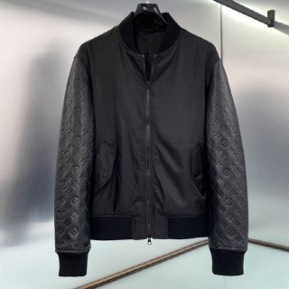 루* PY996 모노그램 레더 믹스 재킷 (최상위버전)