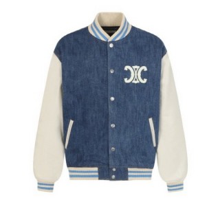 셀* B11 트리오페 워싱 데님 바시티 자켓