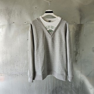 로* 브이넥 트롱프뢰유 스웨이트셔츠