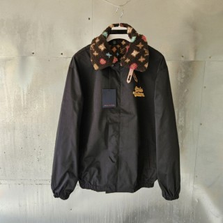 루* 에비에이터 자켓 위드 모노그램 플리스 칼라 자켓