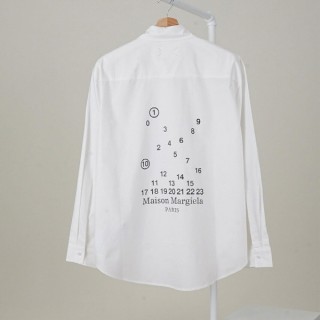 [ M ] 스티치 넘버 그래픽 루즈핏 코튼 셔츠