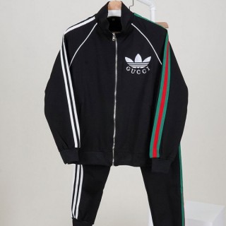 [ G ] 구* X 아* 코튼 저지 지퍼 자켓 & 트랙 조거 팬츠 셋