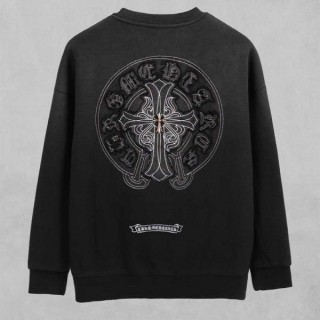 [ C ] 크로스 스틸 로고 피그먼트 맨투맨 티셔츠