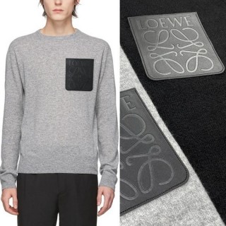 로* 레더포켓 라운드니트 (남여공용)