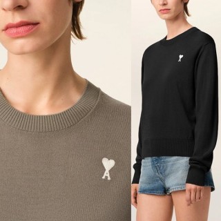 아* 화이트로고 라운드니트 (여성)