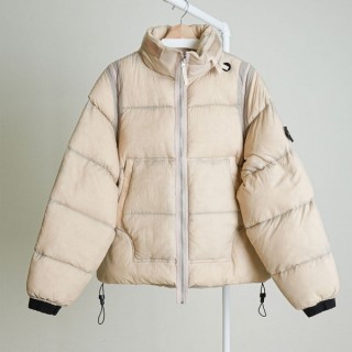 가먼트 다이드 크링클랩스 푸퍼 다운 자켓 (내장 후드)