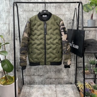 카모배색 덕다운 패딩점퍼