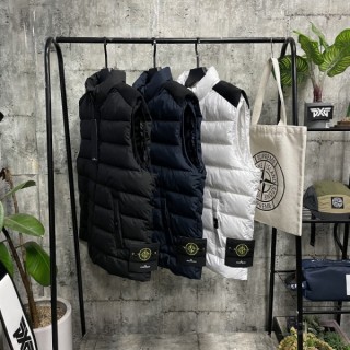 배색패딩조끼 ec/mp