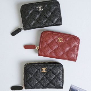 [ C ] 캐비어 클래식 지퍼 코인 퍼스