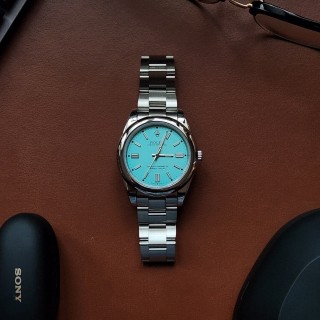 [280번] 로* 오이스터 페페츄얼 더콰이즈 블루 시계 (풀박스)