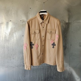 크* 크로스 패치 셔츠자켓