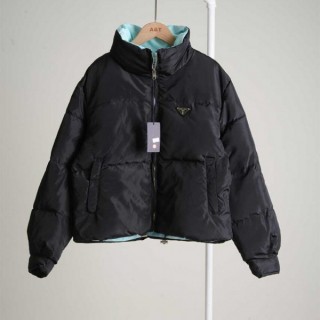 [ P ] 리나일론 트라이앵글 로고 다운 패딩 (여성)