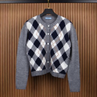 프* 아가일 니트 캐시미어 가디건 (여성)