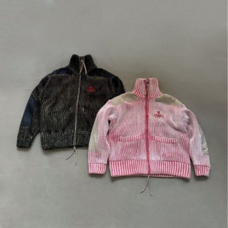 비* 빈티지 패치 톤 다운 하이넥 울 자켓 - 수입 (여성)