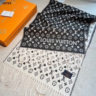 [ L ] 모노그램 패턴 울 머플러