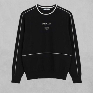 [ P ] 트라이앵글 로고 라인 울 블렌드 니트 풀오버