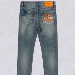 [ F ] 그래피티 빈티지 포켓 로고 슬림핏 데님 팬츠